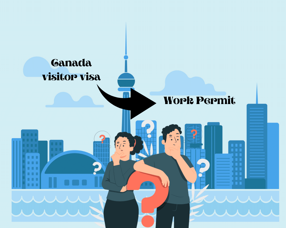 How to change Canada visitor visa to a work permit 2023?